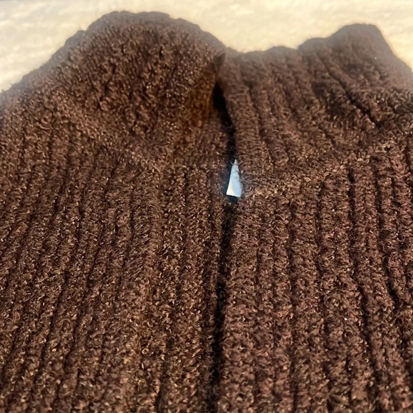 Cabi Sz XS / S Brown Cape Short Sleeve Open Front Sweater Relaxed Cardigan NWOT - Picture 5 of 16